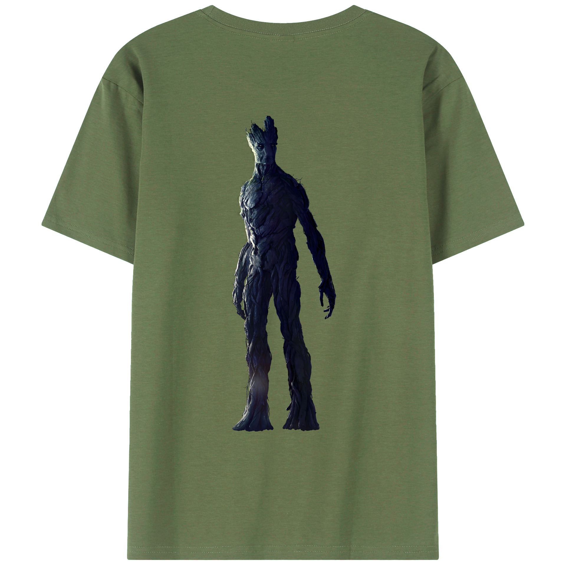 （画像用） アベンジャーズ The Avengers 綿100％ メンズ半袖Tシャツ（バックプリント） 通気性